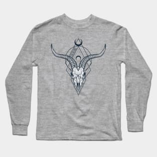 Ram Skull Scream Kings Logo Long Sleeve T-Shirt